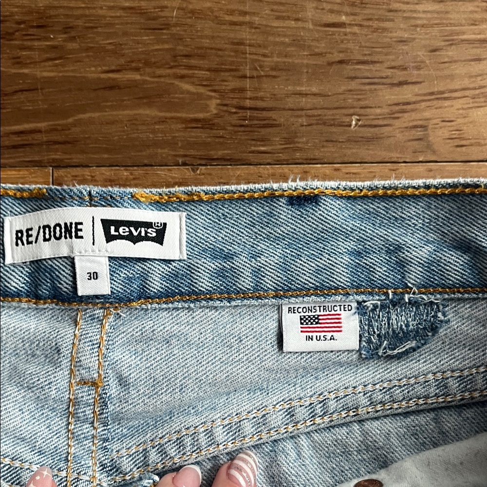 RE/DONE x Levi's $395 Retail Women's Straight Leg Jeans - Picture 5 of 7